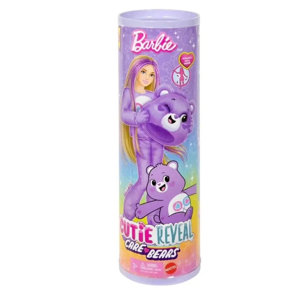 NEW Barbie Doll Cutie Reveal Care Bear Posable Sealed Cheer Bear
